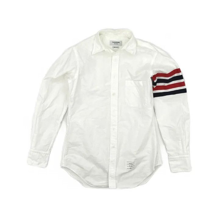 Thom Browne Thom Browne Classic Stripe Oxford Long Sleeve Shirt Size US S / EU 44-46 / 1 - 2 Thumbnail