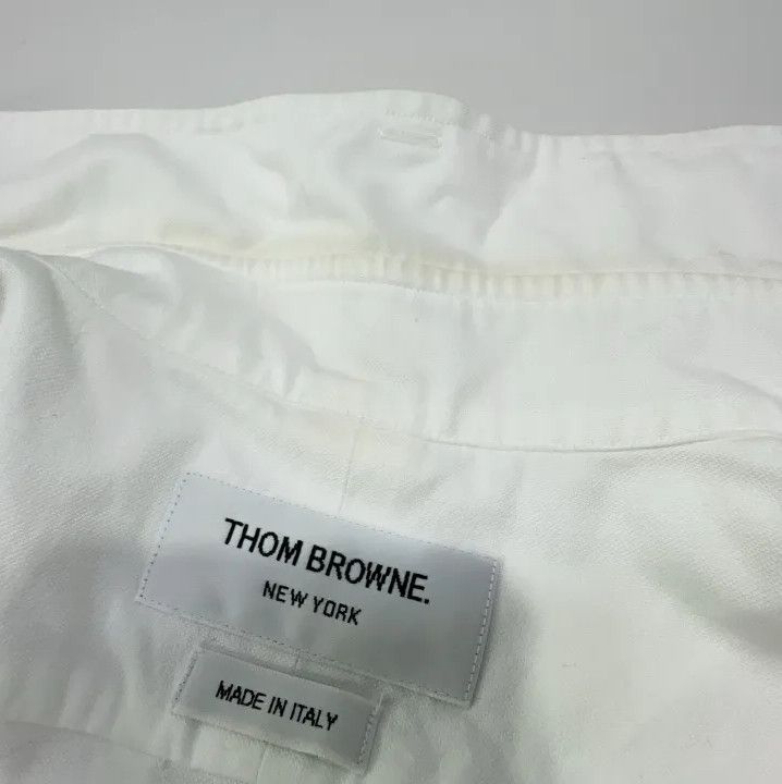 Thom Browne Thom Browne Classic Stripe Oxford Long Sleeve Shirt Size US S / EU 44-46 / 1 - 6 Thumbnail