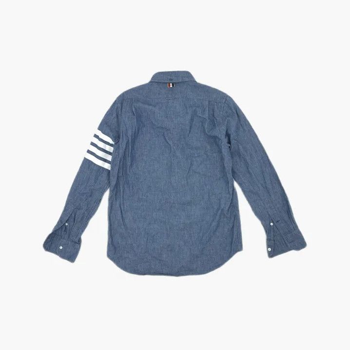 Thom Browne Thom Browne Classic Long Sleeve Shirt in Blue Size US S / EU 44-46 / 1 - 3 Thumbnail