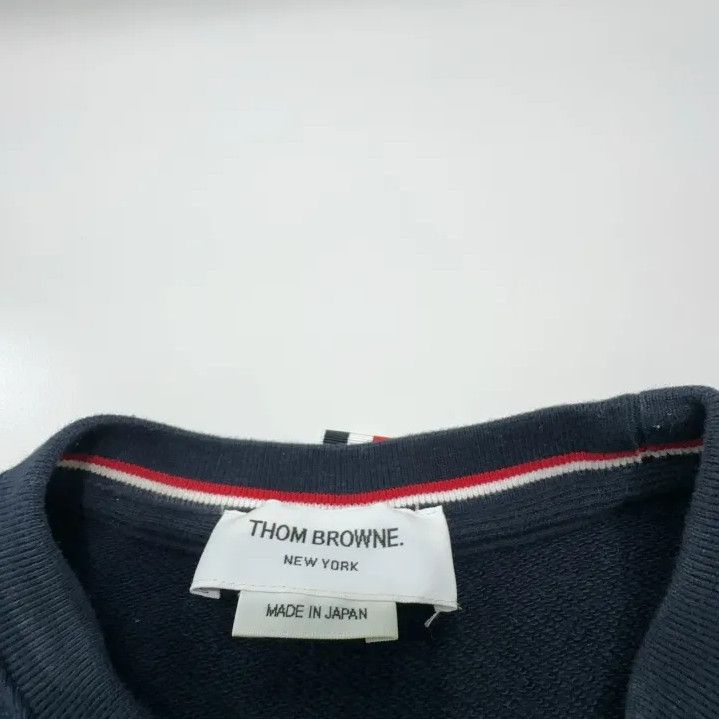 Thom Browne Thom Browne Classic Navy Crewneck Sweatshirt Size US M / EU 48-50 / 2 - 4 Thumbnail