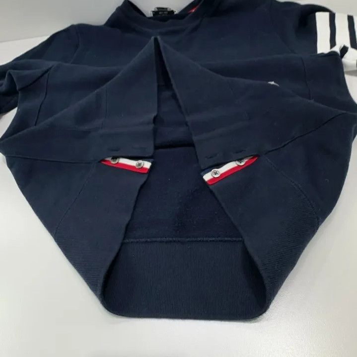 Thom Browne Thom Browne Classic Navy Crewneck Sweatshirt Size US M / EU 48-50 / 2 - 12 Thumbnail