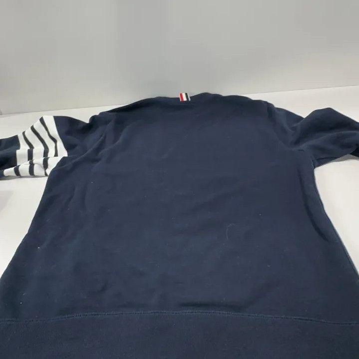 Thom Browne Thom Browne Classic Navy Crewneck Sweatshirt Size US M / EU 48-50 / 2 - 17 Thumbnail