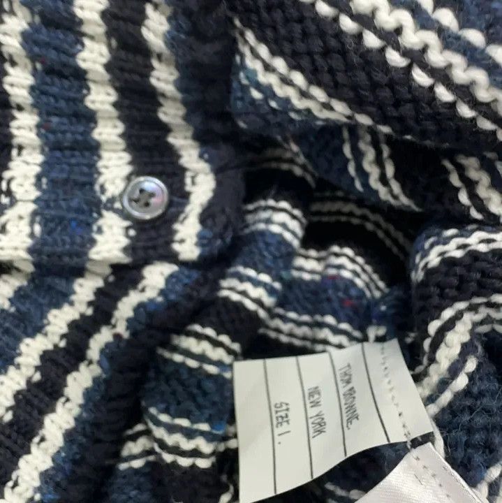 Thom Browne Thom Browne Striped Fish Pattern Knit Sweater Size US S / EU 44-46 / 1 - 5 Thumbnail