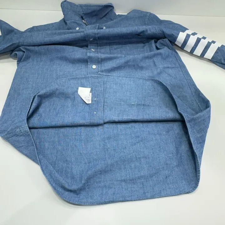 Thom Browne Thom Browne Classic Long Sleeve Shirt Size US S / EU 44-46 / 1 - 11 Thumbnail