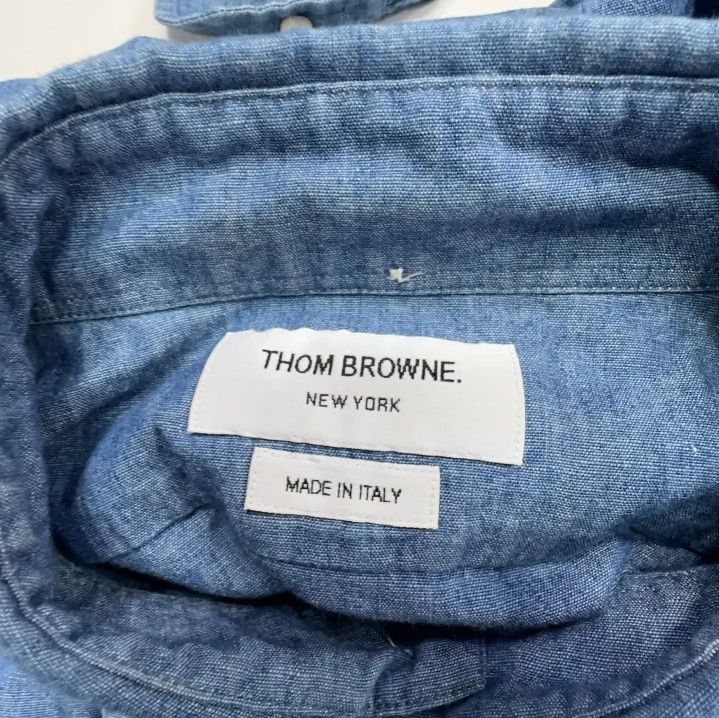 Thom Browne Thom Browne Classic Long Sleeve Shirt Size US S / EU 44-46 / 1 - 4 Thumbnail