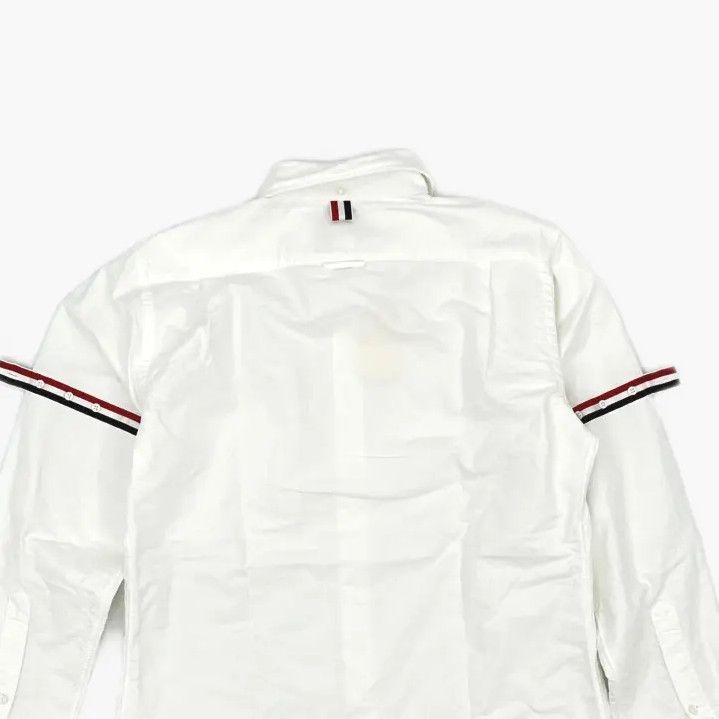 Thom Browne Thom Browne Striped Long Sleeve Shirt for Men Size US S / EU 44-46 / 1 - 4 Thumbnail