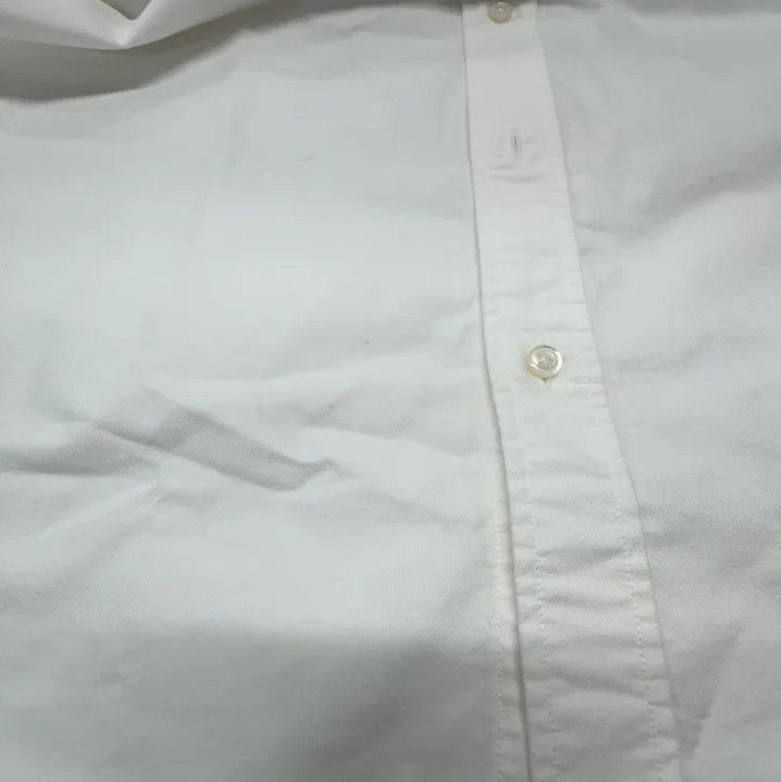 Thom Browne Thom Browne White Striped Long Sleeve Shirt Size US M / EU 48-50 / 2 - 7 Thumbnail