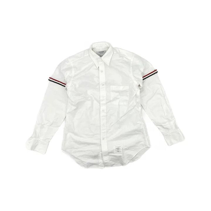 Thom Browne Thom Browne Striped Long Sleeve Shirt for Men Size US M / EU 48-50 / 2 - 2 Thumbnail