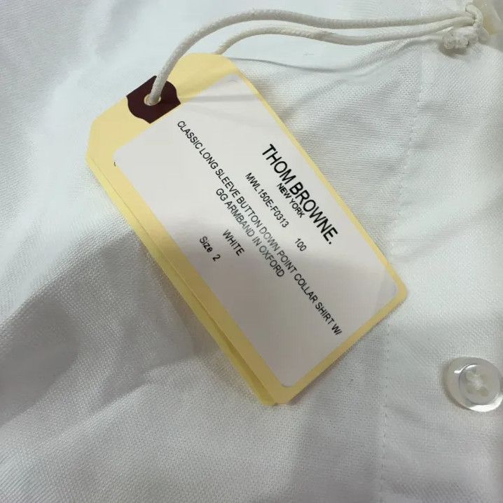 Thom Browne Thom Browne Striped Long Sleeve Shirt for Men Size US S / EU 44-46 / 1 - 4 Thumbnail