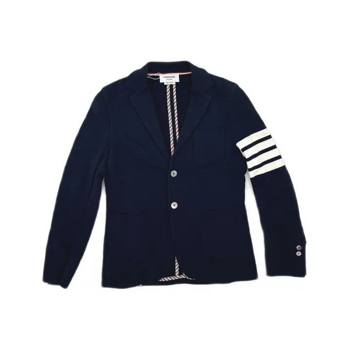 Thom Browne Thom Browne Classic Navy Striped Blazer Size US S / EU 44-46 / 1 - 2 Thumbnail