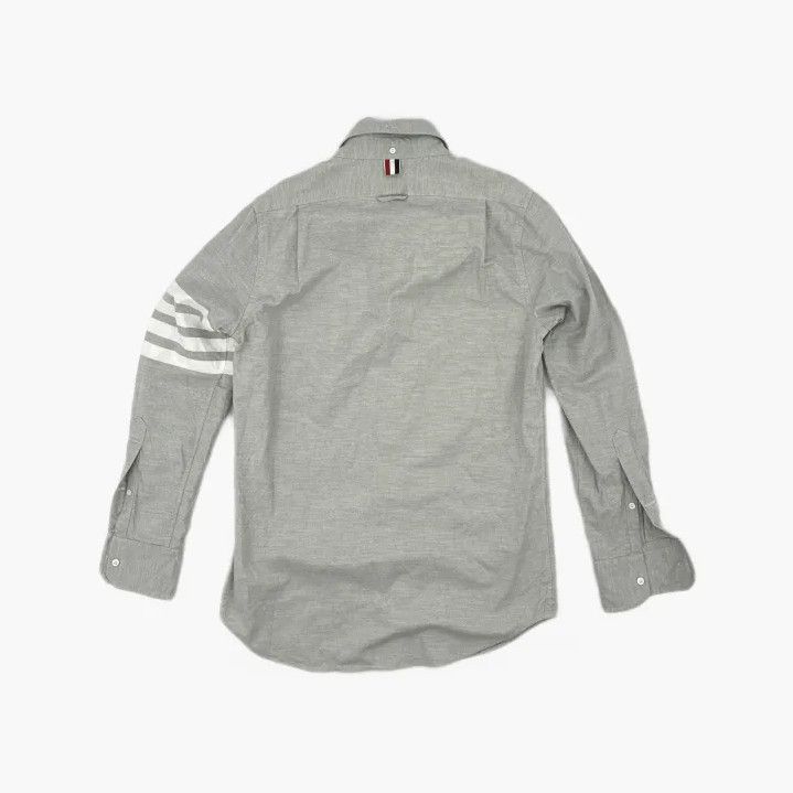 Thom Browne Thom Browne Classic Gray Long Sleeve Button-Up Shirt Size US S / EU 44-46 / 1 - 3 Thumbnail