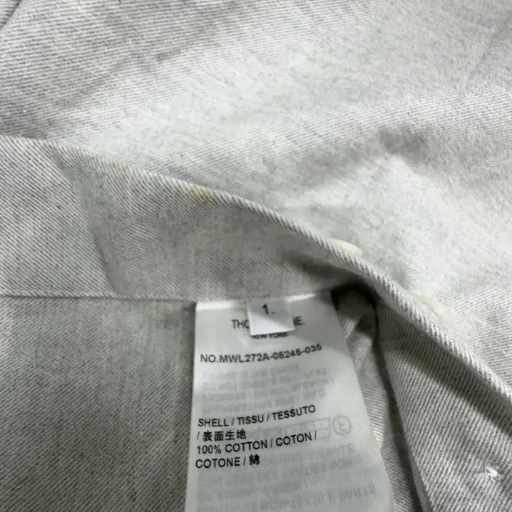 Thom Browne Thom Browne Classic Gray Long Sleeve Button-Up Shirt Size US S / EU 44-46 / 1 - 4 Thumbnail