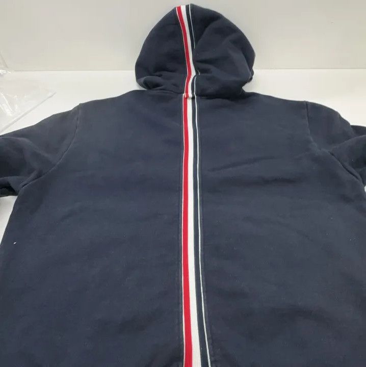 Thom Browne Thom Browne Navy Blue Hooded Sweatshirt for Men Size US L / EU 52-54 / 3 - 14 Thumbnail