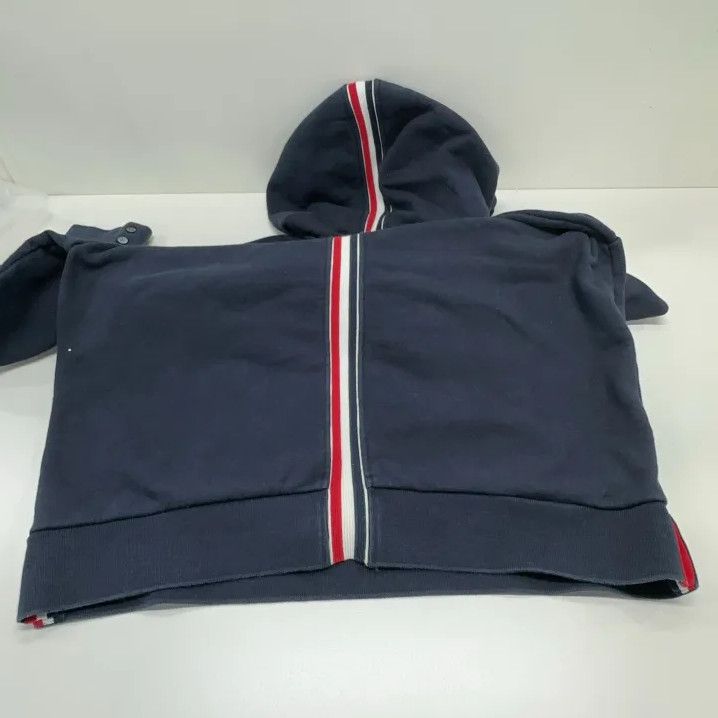 Thom Browne Thom Browne Navy Blue Hooded Sweatshirt for Men Size US L / EU 52-54 / 3 - 16 Thumbnail