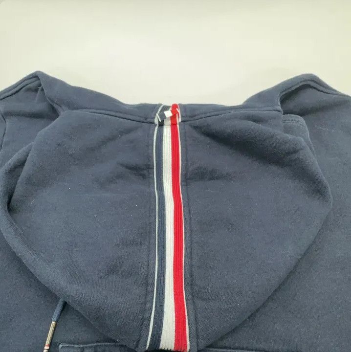 Thom Browne Thom Browne Navy Blue Hooded Sweatshirt for Men Size US L / EU 52-54 / 3 - 9 Thumbnail