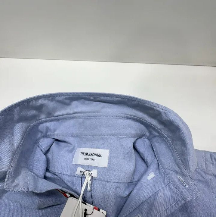 Thom Browne Thom Browne Light Blue Long Sleeve Shirt Size US S / EU 44-46 / 1 - 8 Thumbnail