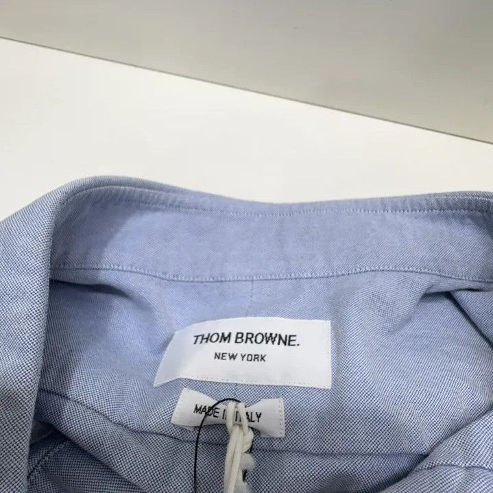 Thom Browne Thom Browne Light Blue Long Sleeve Shirt Size US S / EU 44-46 / 1 - 7 Thumbnail