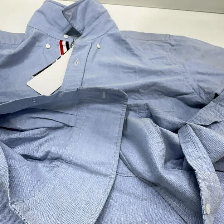 Thom Browne Thom Browne Light Blue Long Sleeve Shirt Size US S / EU 44-46 / 1 - 9 Thumbnail