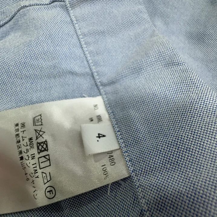 Thom Browne Thom Browne Light Blue Long Sleeve Shirt Size US S / EU 44-46 / 1 - 4 Thumbnail