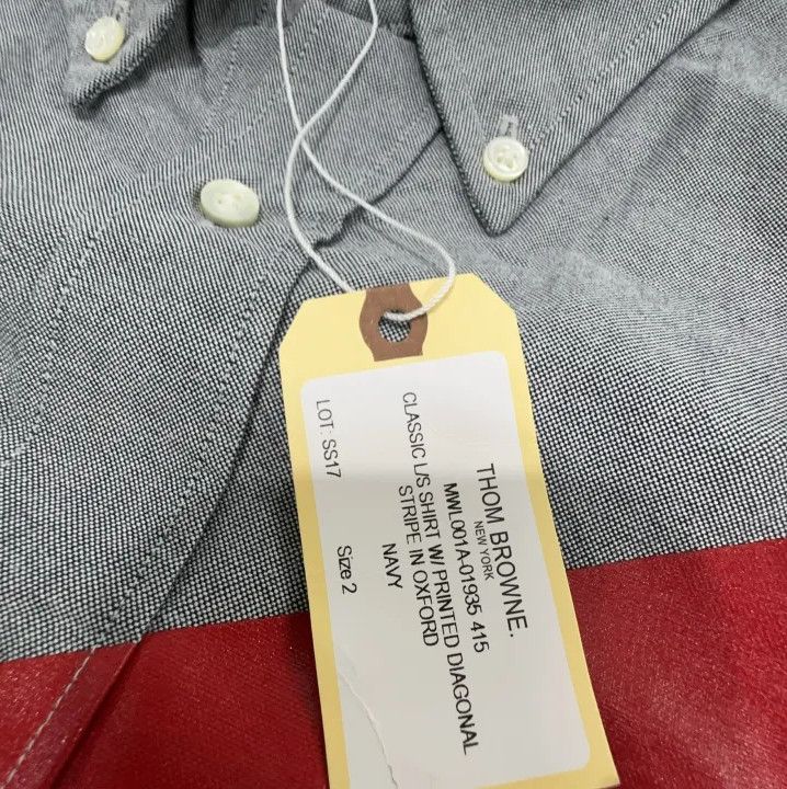 Thom Browne Thom Browne Stylish Long Sleeve Shirt Size US S / EU 44-46 / 1 - 4 Thumbnail