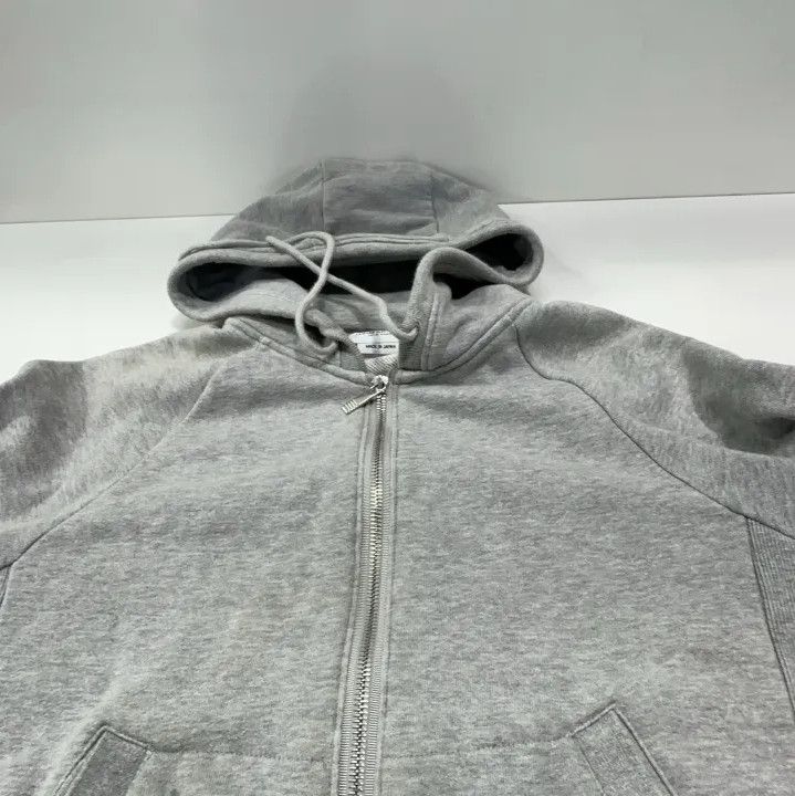 Thom Browne Thom Browne Gray Zip-Up Hoodie with Stripes Size US M / EU 48-50 / 2 - 12 Thumbnail