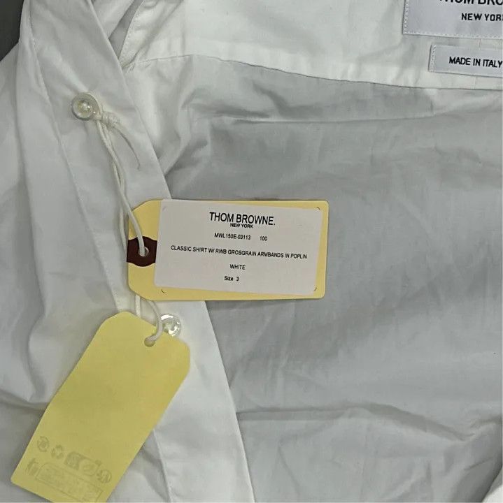 Thom Browne Thom Browne Classic Striped Long Sleeve Shirt Size US M / EU 48-50 / 2 - 2 Thumbnail