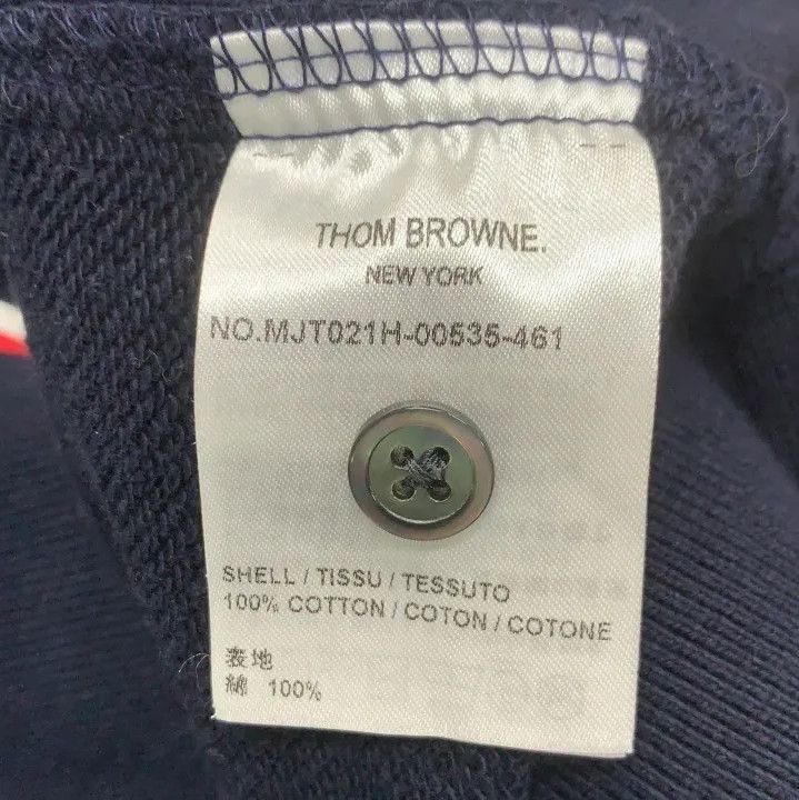 Thom Browne Thom Browne Classic Navy Blue Crewneck Sweatshirt Size US M / EU 48-50 / 2 - 4 Thumbnail
