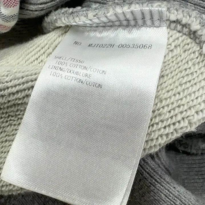 Thom Browne Thom Browne Classic Gray Hoodie with Stripe Size US S / EU 44-46 / 1 - 6 Thumbnail