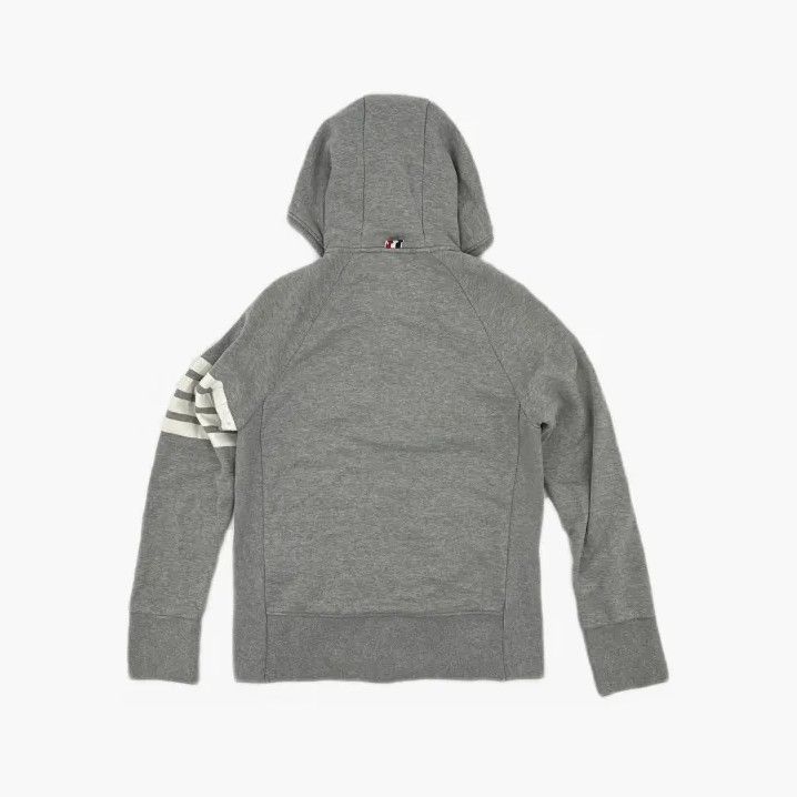 Thom Browne Thom Browne Classic Gray Hoodie with Stripe Size US S / EU 44-46 / 1 - 3 Thumbnail