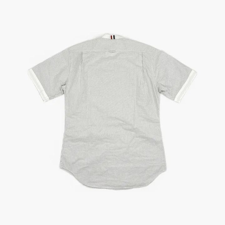 Thom Browne Thom Browne Gray Striped Short Sleeve Shirt Size US S / EU 44-46 / 1 - 3 Thumbnail