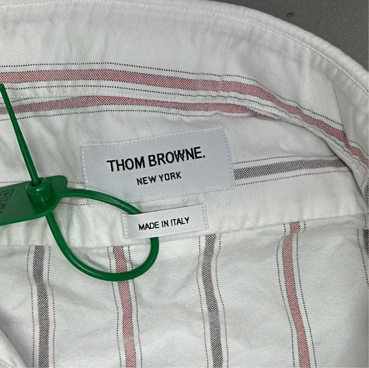 Thom Browne Thom Browne Striped Casual Shirt for Men Size US M / EU 48-50 / 2 - 2 Thumbnail