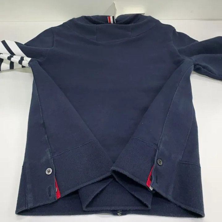Thom Browne Thom Browne Hooded Zipper Jacket with Stripes Size US L / EU 52-54 / 3 - 17 Thumbnail