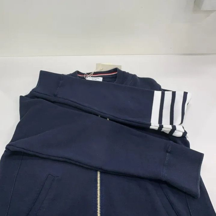 Thom Browne Thom Browne Hooded Zipper Jacket with Stripes Size US L / EU 52-54 / 3 - 11 Thumbnail