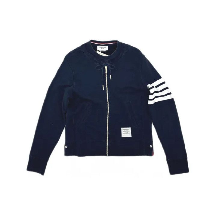 Thom Browne Thom Browne Hooded Zipper Jacket with Stripes Size US L / EU 52-54 / 3 - 2 Thumbnail