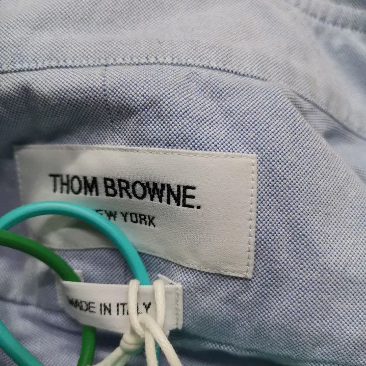 Thom Browne Thom Browne Light Blue Long Sleeve Shirt Size US XXS / EU 40 - 2 Thumbnail