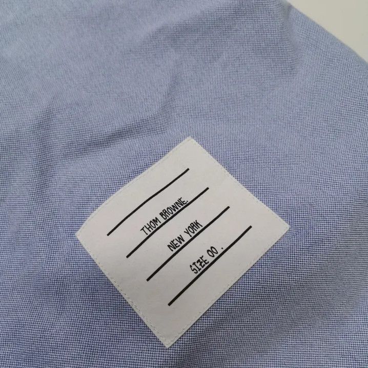 Thom Browne Thom Browne Light Blue Long Sleeve Shirt Size US XXS / EU 40 - 4 Thumbnail