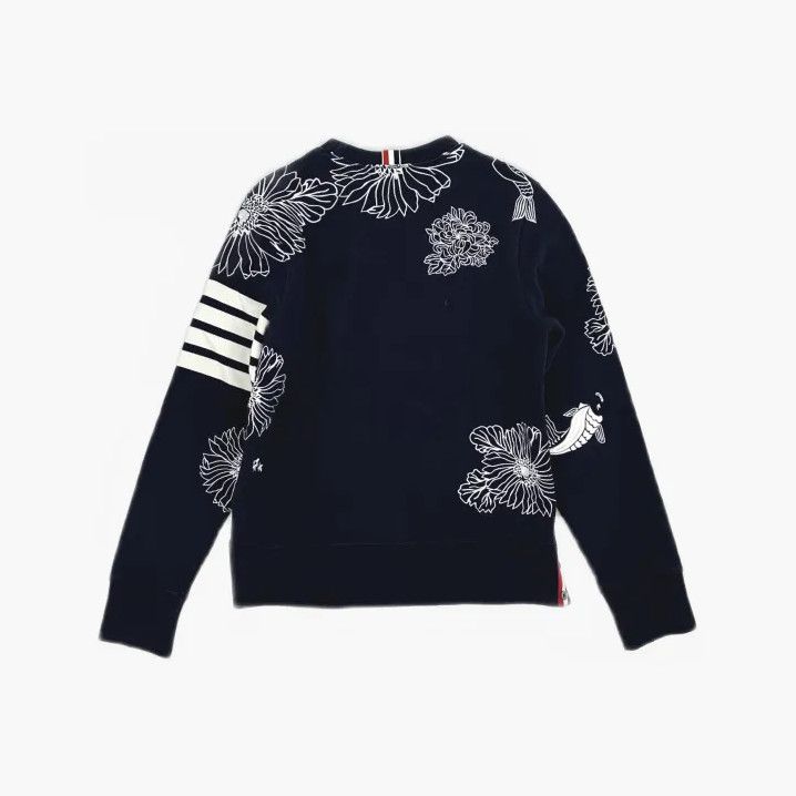 Thom Browne Thom Browne Floral Embroidered Crewneck Sweatshirt Size US M / EU 48-50 / 2 - 3 Thumbnail