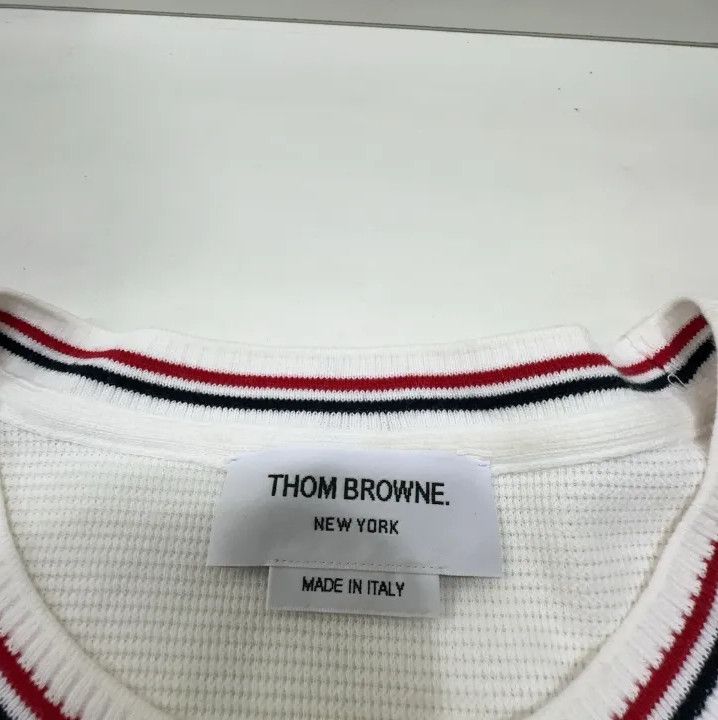 Thom Browne Thom Browne White Short Sleeve T-Shirt for Men Size US S / EU 44-46 / 1 - 4 Thumbnail