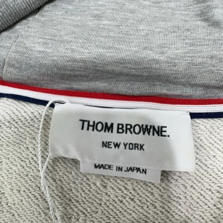 Thom Browne Thom Browne Gray Zip-Up Hoodie Jacket Size US XS / EU 42 / 0 - 5 Thumbnail
