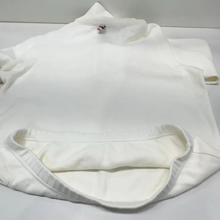 Thom Browne Thom Browne White Half-Zip Knit Sweatshirt Size US S / EU 44-46 / 1 - 11 Thumbnail