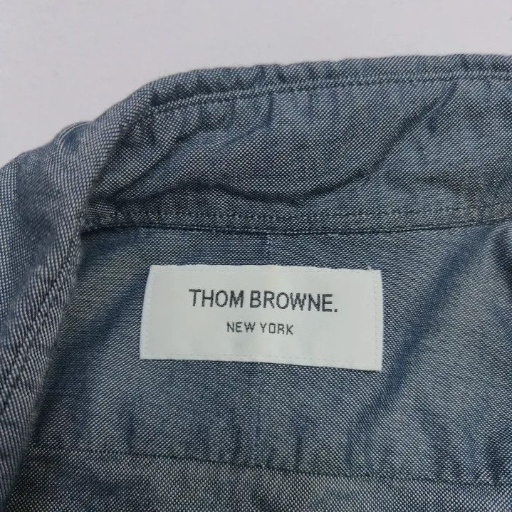 Thom Browne Thom Browne Classic Striped Button-Up Long Sleeve Shirt Size US M / EU 48-50 / 2 - 4 Thumbnail