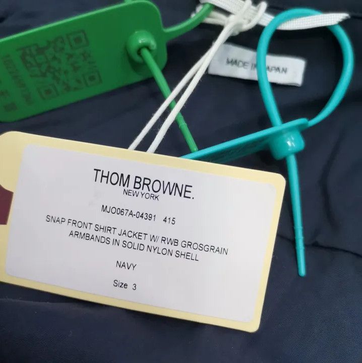 Thom Browne Thom Browne Classic Long Sleeve Shirt with Stripes Size US M / EU 48-50 / 2 - 4 Thumbnail