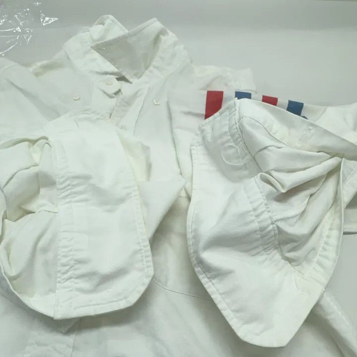 Thom Browne Thom Browne SS22 White Long Sleeve Button-Up Shirt Size US L / EU 52-54 / 3 - 9 Thumbnail
