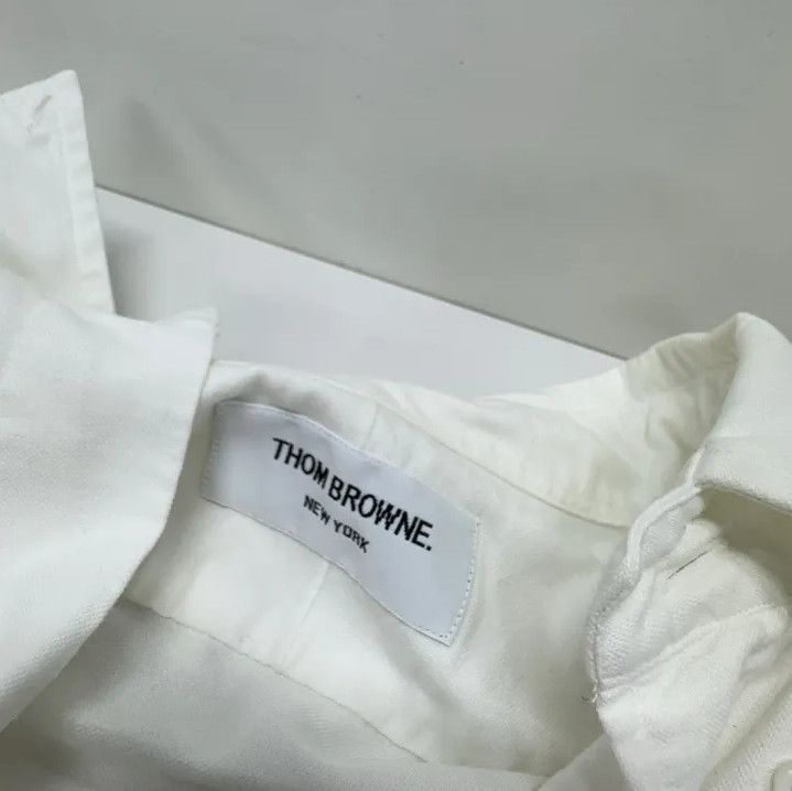 Thom Browne Thom Browne SS22 White Long Sleeve Button-Up Shirt Size US L / EU 52-54 / 3 - 6 Thumbnail