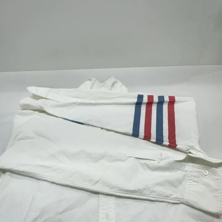 Thom Browne Thom Browne SS22 White Long Sleeve Button-Up Shirt Size US L / EU 52-54 / 3 - 10 Thumbnail