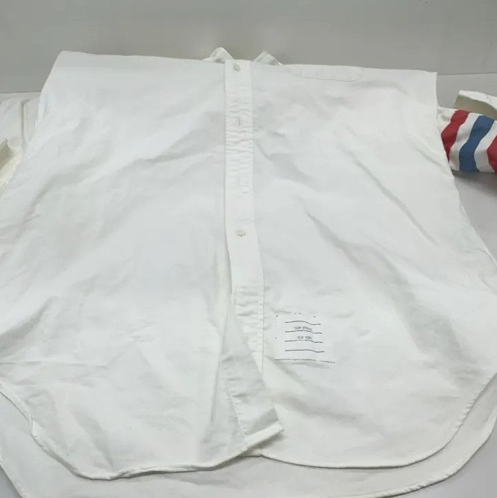 Thom Browne Thom Browne SS22 White Long Sleeve Button-Up Shirt Size US L / EU 52-54 / 3 - 14 Thumbnail
