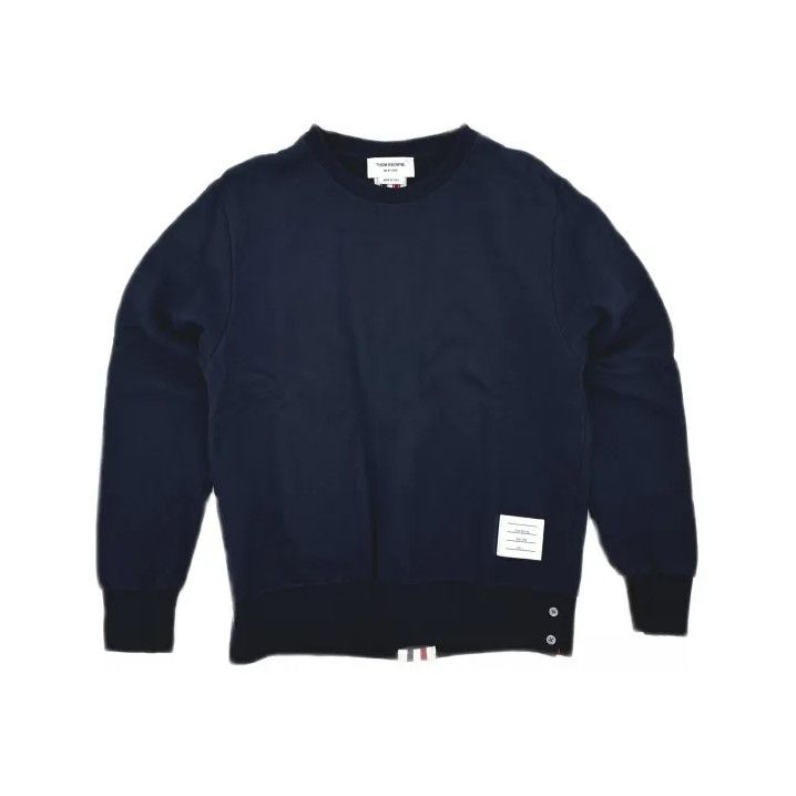 Thom Browne Thom Browne Men's Navy Crewneck Sweatshirt Size US M / EU 48-50 / 2 - 2 Thumbnail
