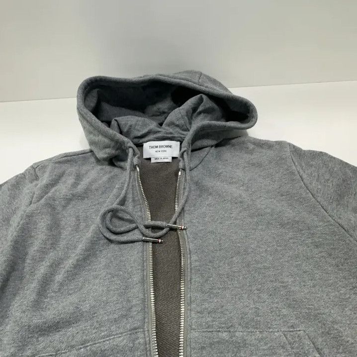Thom Browne Thom Browne Classic Gray Zip Hoodie Size US M / EU 48-50 / 2 - 10 Thumbnail