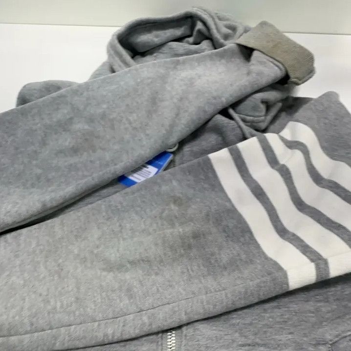 Thom Browne Thom Browne Classic Grey Hooded Sweatshirt Size US L / EU 52-54 / 3 - 14 Thumbnail