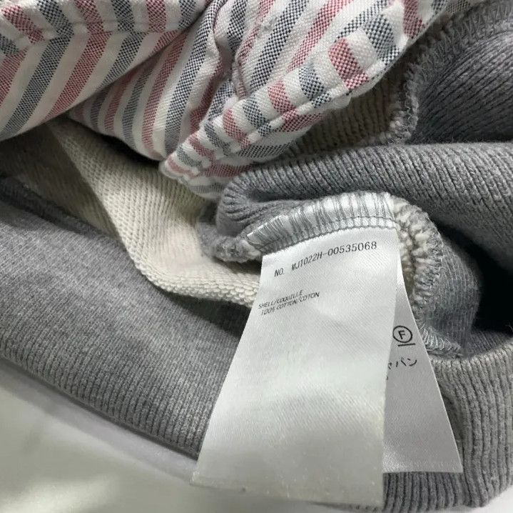 Thom Browne Thom Browne Classic Grey Hooded Sweatshirt Size US L / EU 52-54 / 3 - 6 Thumbnail
